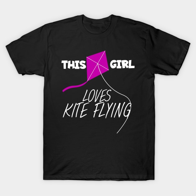 This girl loves kite flying T-Shirt by maxcode